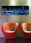 Wallity Lienzo Decorativo Iluminado con LEDs Multicolor 30 x 90 cm